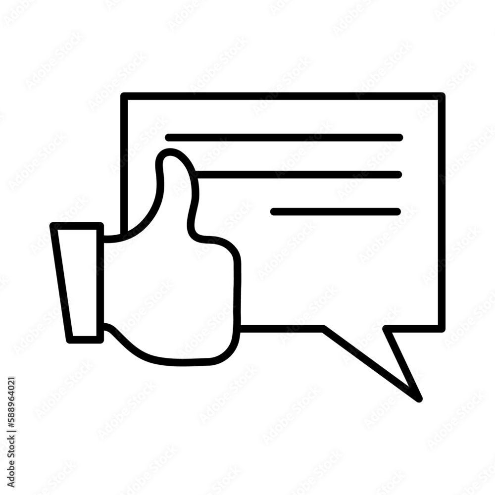 Feedback icon with black outline style. customer, business, review, satisfaction, opinion, survey. Vector illustration Feedback icon with black outline style. customer, business, review, satisfaction, opinion, survey. Vector illustration