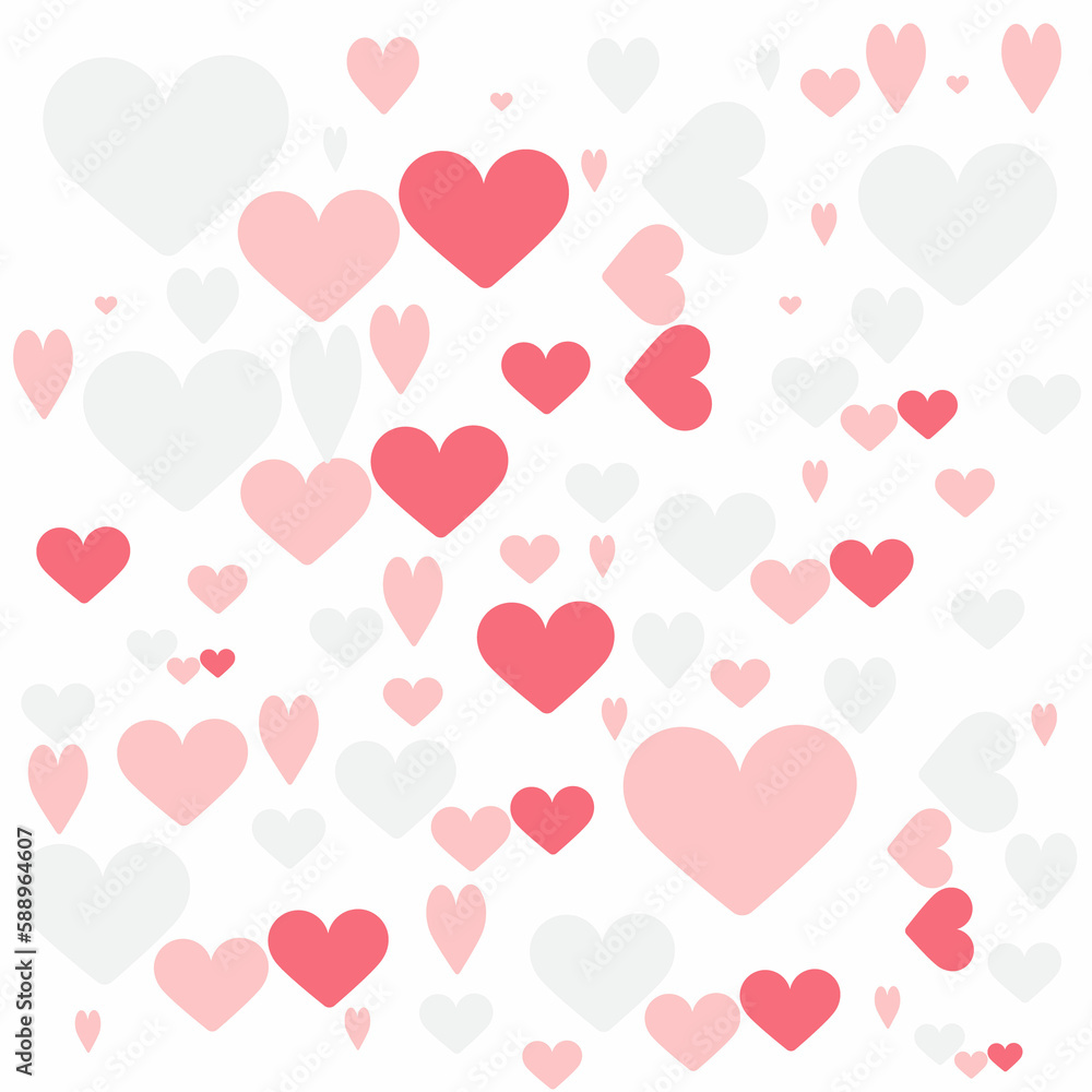 Seamless pattern with hearts.For background pattern love abstract,etc.