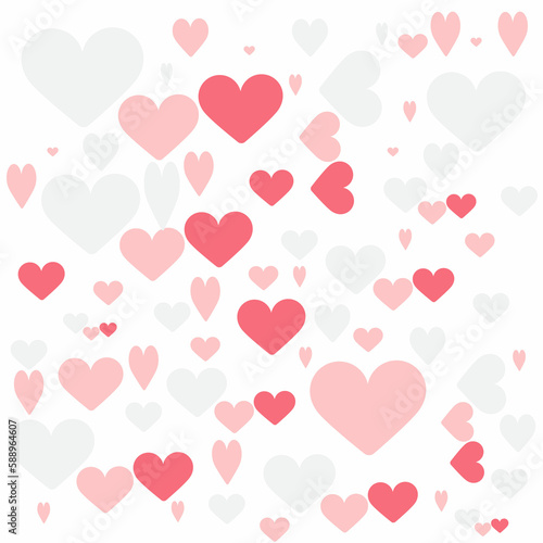 Seamless pattern with hearts.For background pattern love abstract etc.
