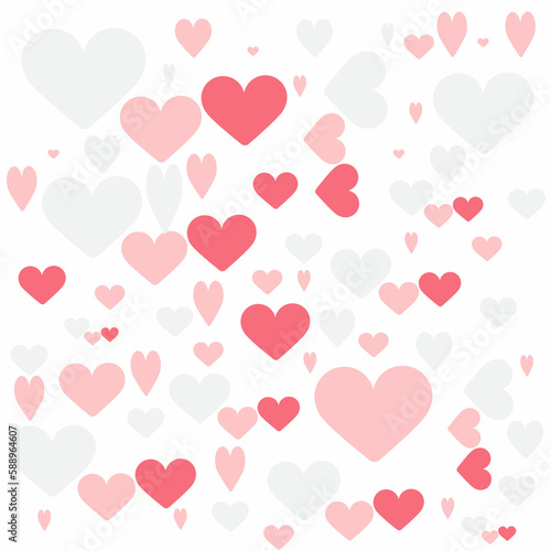 Seamless pattern with hearts.For background pattern love abstract,etc.