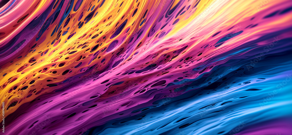 Abstract paint splash background artwork created with Generative AI.