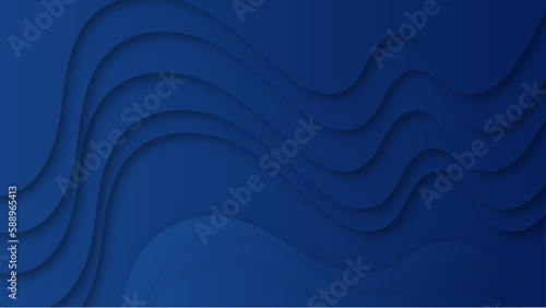 Modern blue geometric shapes 3d abstract technology background. Vector abstract graphic design banner pattern presentation background web template