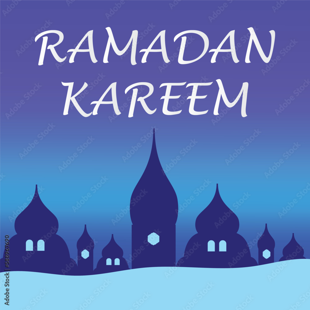 Ramadan Kareem Islamic greeting card background vector illustration. The holy month of the Muslim community. Ramadan Kareem Islamic greeting card background vector illustration. The holy month of the Muslim community.
