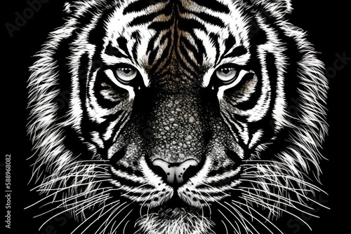 tiger-like features. Generative AI