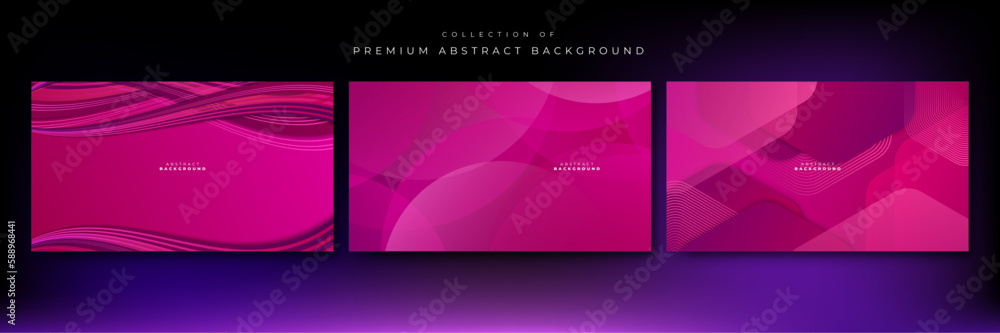 Abstract geometric wave background red