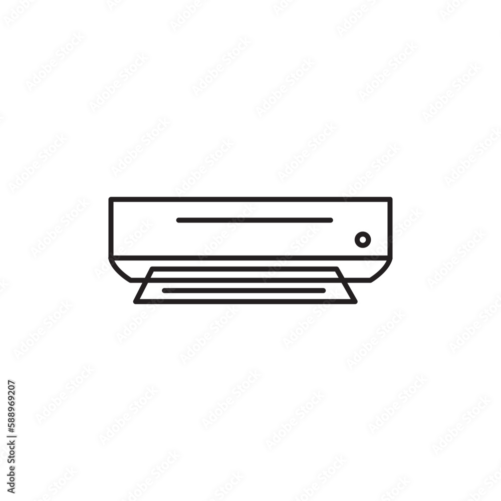 printer icon electronics vector design line illustration printer icon electronics vector design line illustration