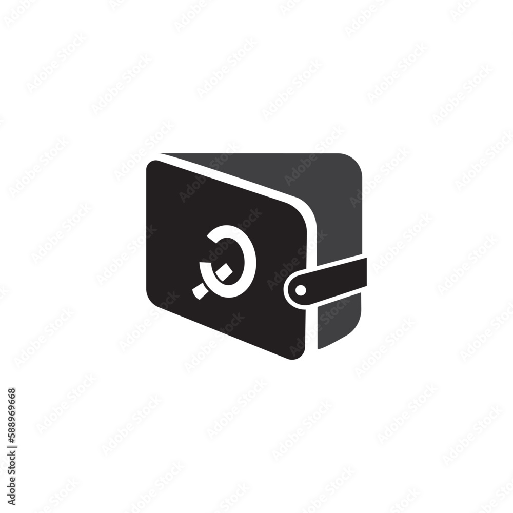 open wallet logo template illustrator design abstract vector open wallet logo template illustrator design abstract vector