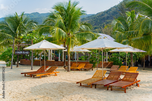 Sea beach. Orchid Island near Nha Trang in Vietnam.