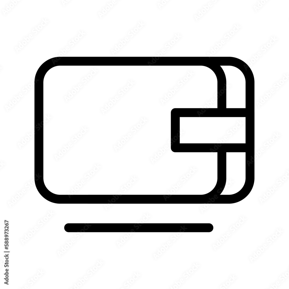 Wallet Icons with black outline style. purchase, marketing, concept, basket, digital, phone, mobile. Vector illustration Wallet Icons with black outline style. purchase, marketing, concept, basket, digital, phone, mobile. Vector illustration