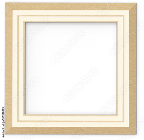 Brown Wooden Square Frame