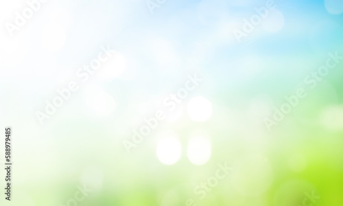  world environment and earth day, Abstract blurred green and blue sky nature background
