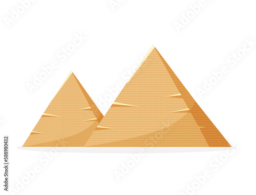 Egyptian pyramids. old architecture ancient buildings	
