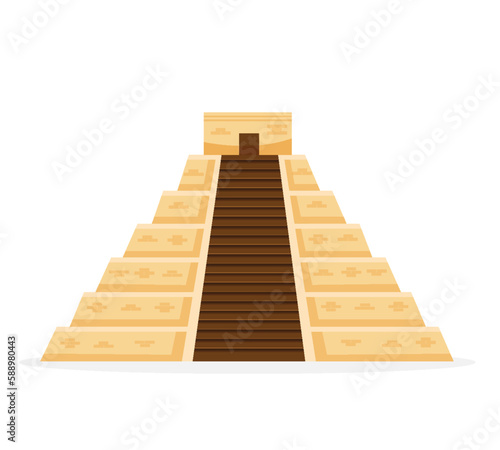 Aztec Pyramid famous landmark	
