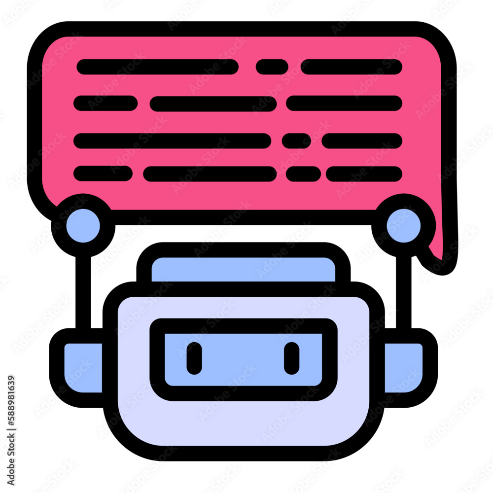 chat bot artificial intelligence icon chat bot artificial intelligence icon