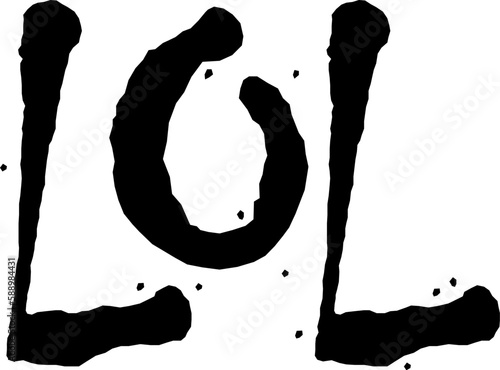 Lol Cartoon Lettering
