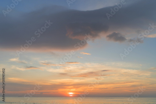 background sky sunset beach front colorful beautiful patong phuket thailand © Stock.Foto.Touch