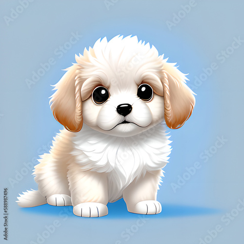 cute dog illustration