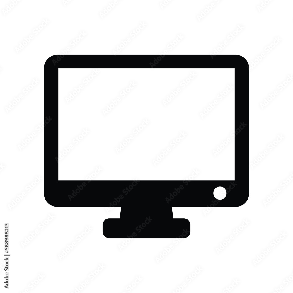 Computer monitor vector icon Computer monitor vector icon