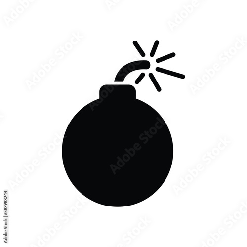 Bomb vector icon