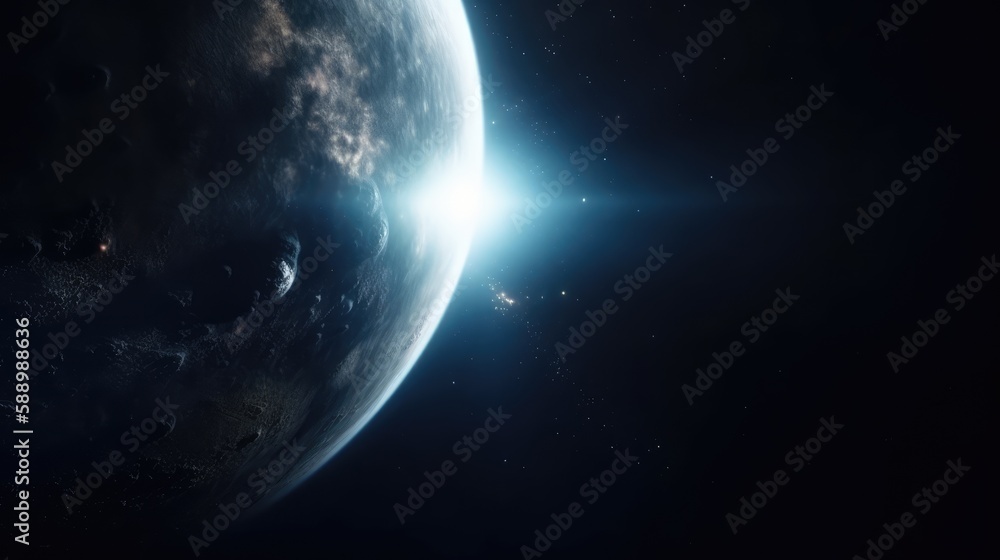 Fototapeta premium Deep space view, made with generative ai
