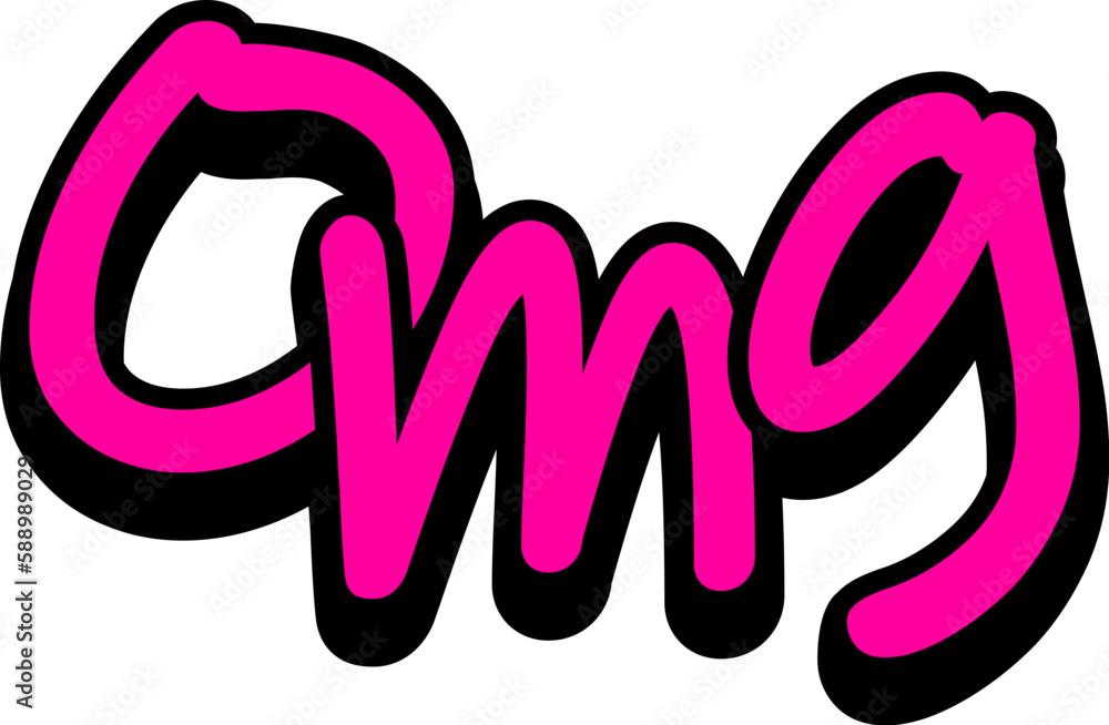 Fototapeta premium Omg Street Art Sticker