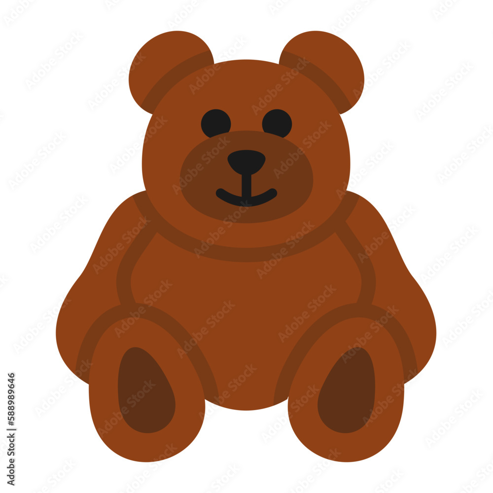 Teddy Bear Flat Icon Teddy Bear Flat Icon