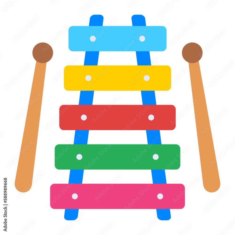 Xylophone Flat Icon