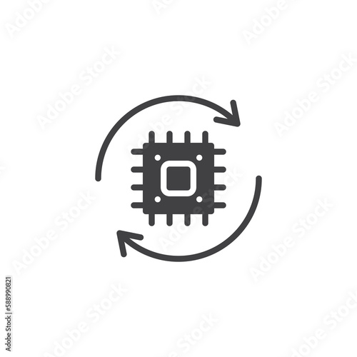 E-waste vector icon