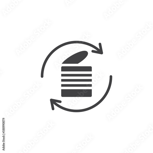 Metal Waste vector icon