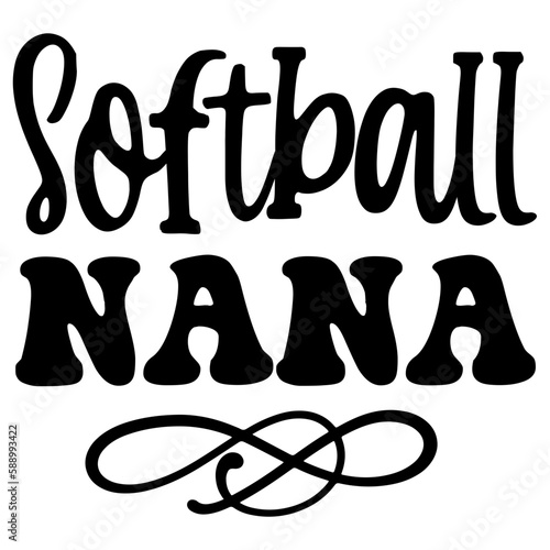Softball Nana svg