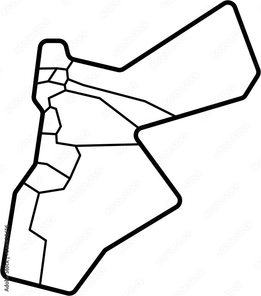 drawing of jordan map. drawing of jordan map.