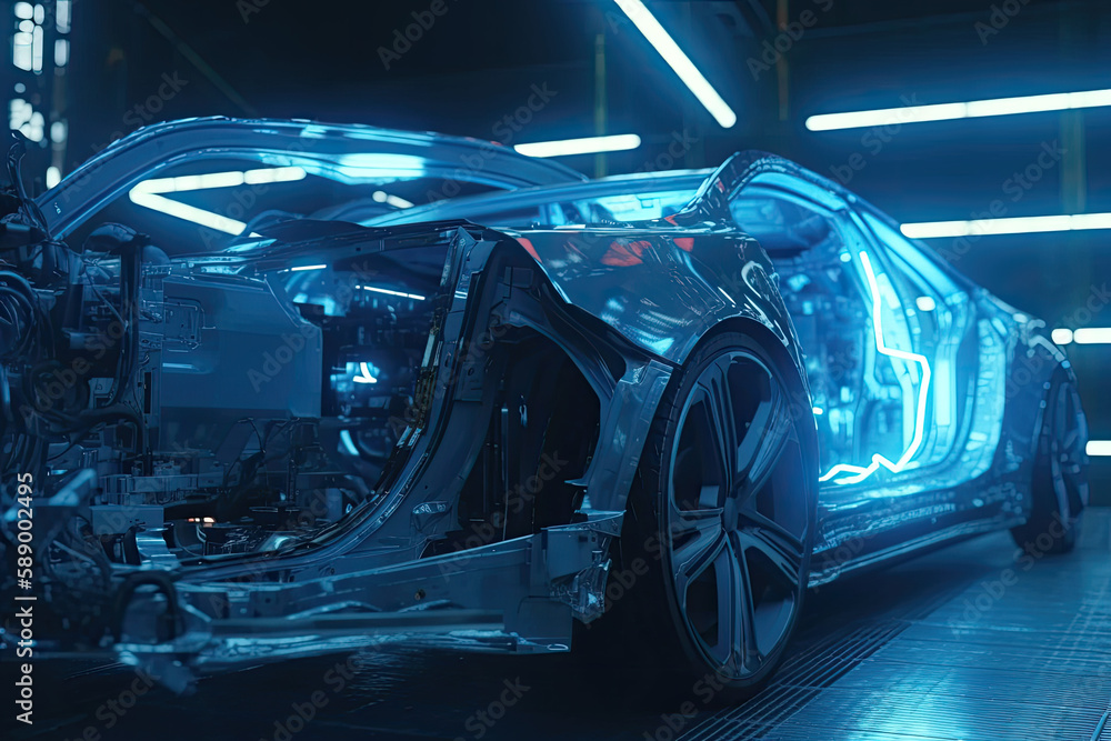 Car Manufacturing facility modern automation Car Manufacturing facility modern automation