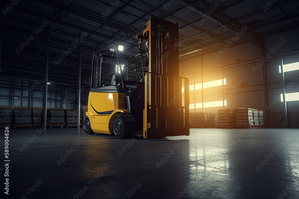 Future warehouse interior automation Future warehouse interior automation