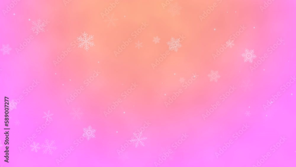 Flying white snowflakes in pink night sky, motion holidays and winter style background for Happy New Year and Merry Christmas Flying white snowflakes in pink night sky, motion holidays and winter style background for Happy New Year and Merry Christmas