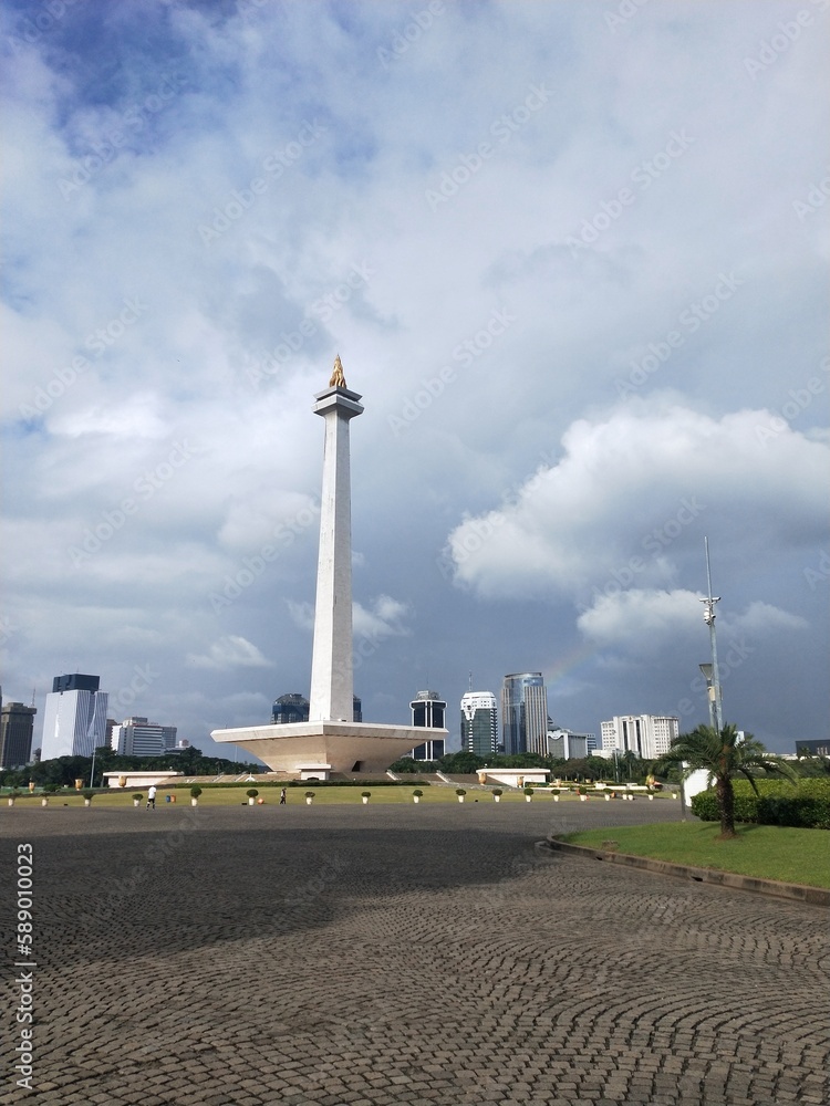 The National Monument of Indonesia or Monas is a memorial monument erected to commemorate the struggle of the Indonesian people The National Monument of Indonesia or Monas is a memorial monument erected to commemorate the struggle of the Indonesian people