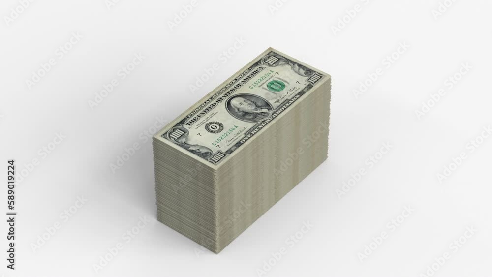 Dollar bills being stacked, showing a sense of financial success or abundance. Dollar bills being stacked, showing a sense of financial success or abundance.