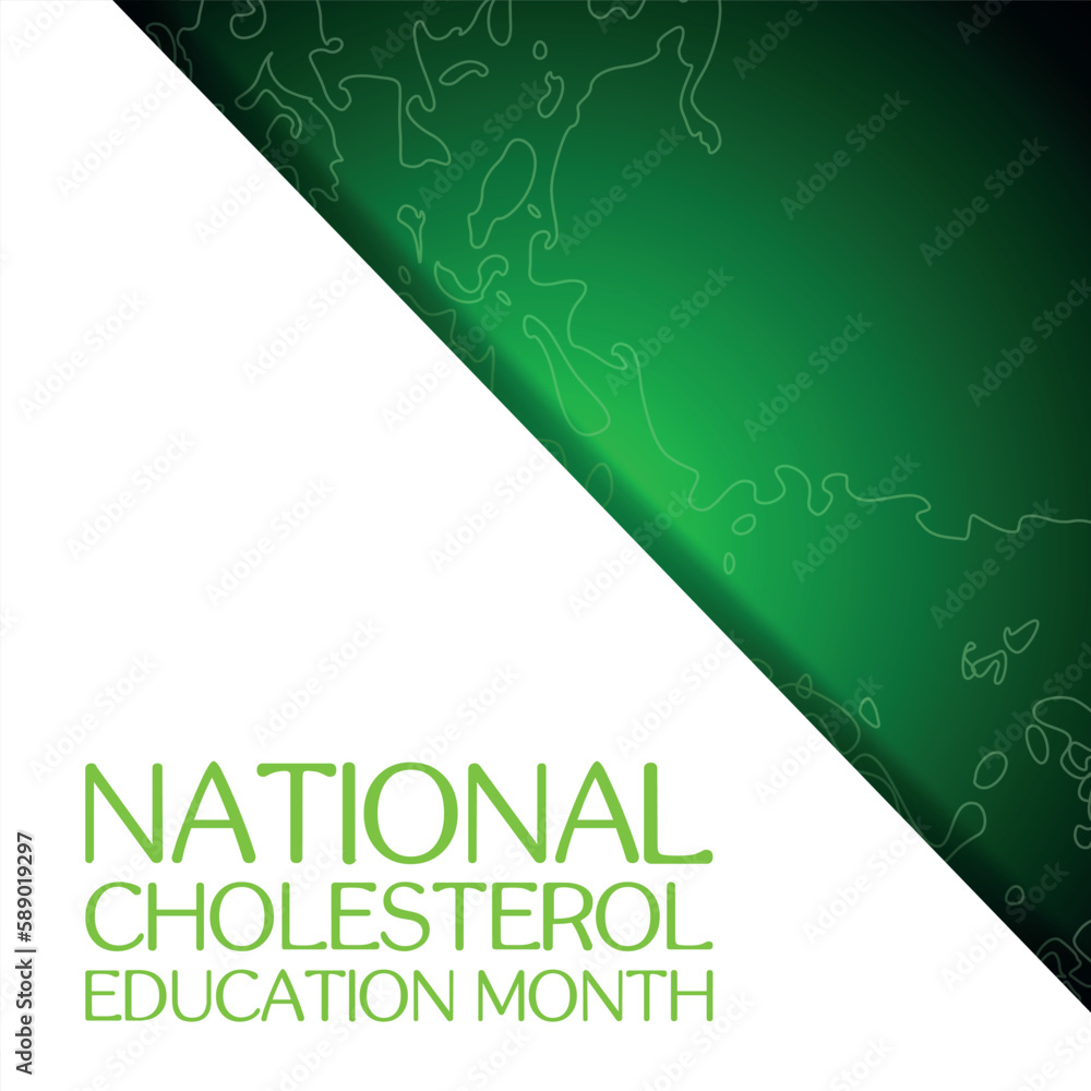Fototapeta premium National Cholesterol Education Month. Design suitable for greeting card poster and banner