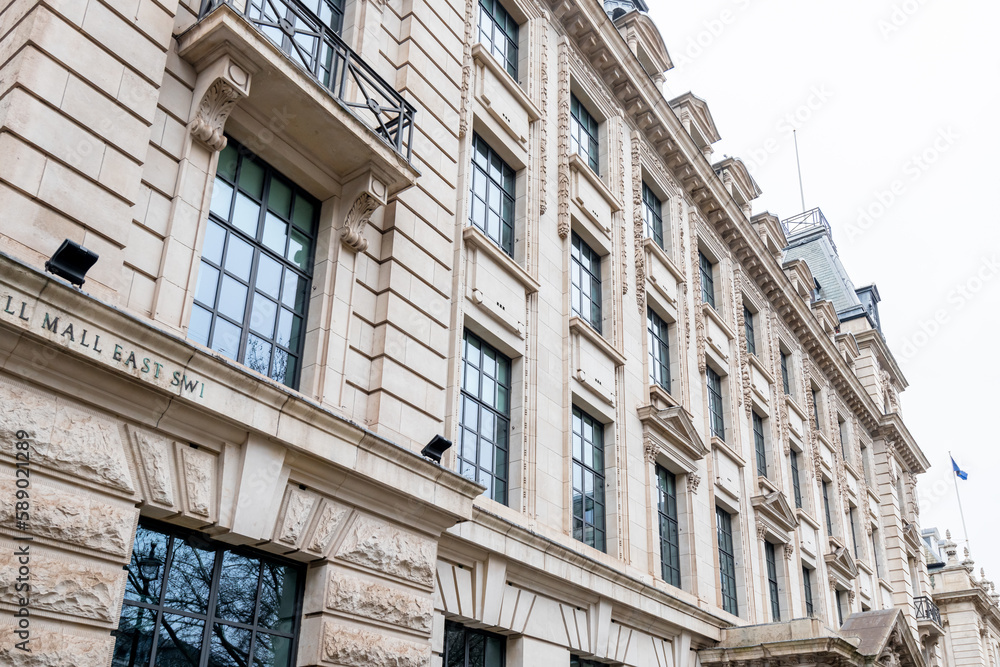 Naklejka premium People and traffic in Piccadilly Circus in London. A famous public space in London's West End,it was built in 1819.