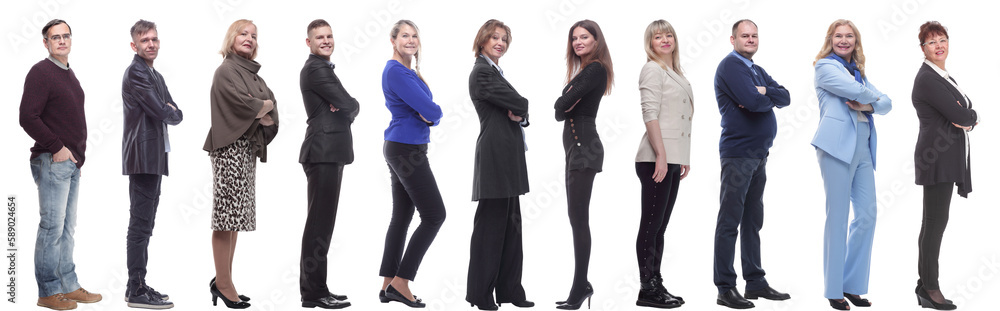group of successful business people isolated on white group of successful business people isolated on white