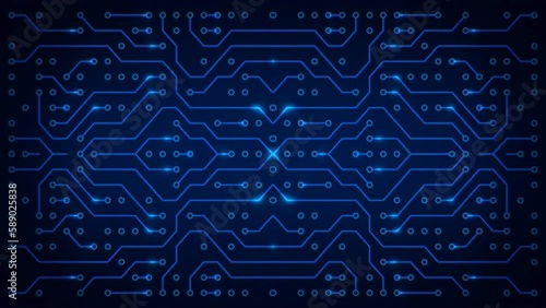 Creative technological illustration background.