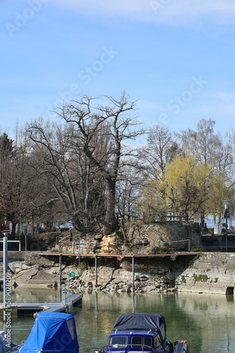 Sonniger Frühlingstag in Romanshorn am Bodensee © Pixel62