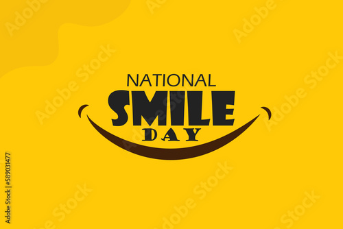 World smile day design template