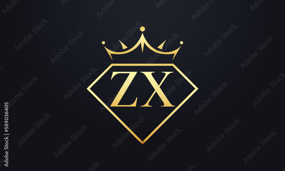 Diamond crown vector. Luxury queen logo for jewelry vector with letters Diamond crown vector. Luxury queen logo for jewelry vector with letters