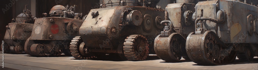 post-apocalyptic military tanks banner post-apocalyptic military tanks banner
