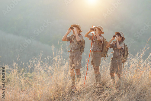 Fotografie a Scout Reserve Team at Jungle Camp, Boy Scout America