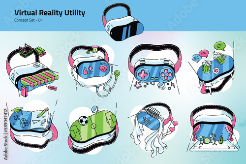 Virtual Reality Utility Concept Set