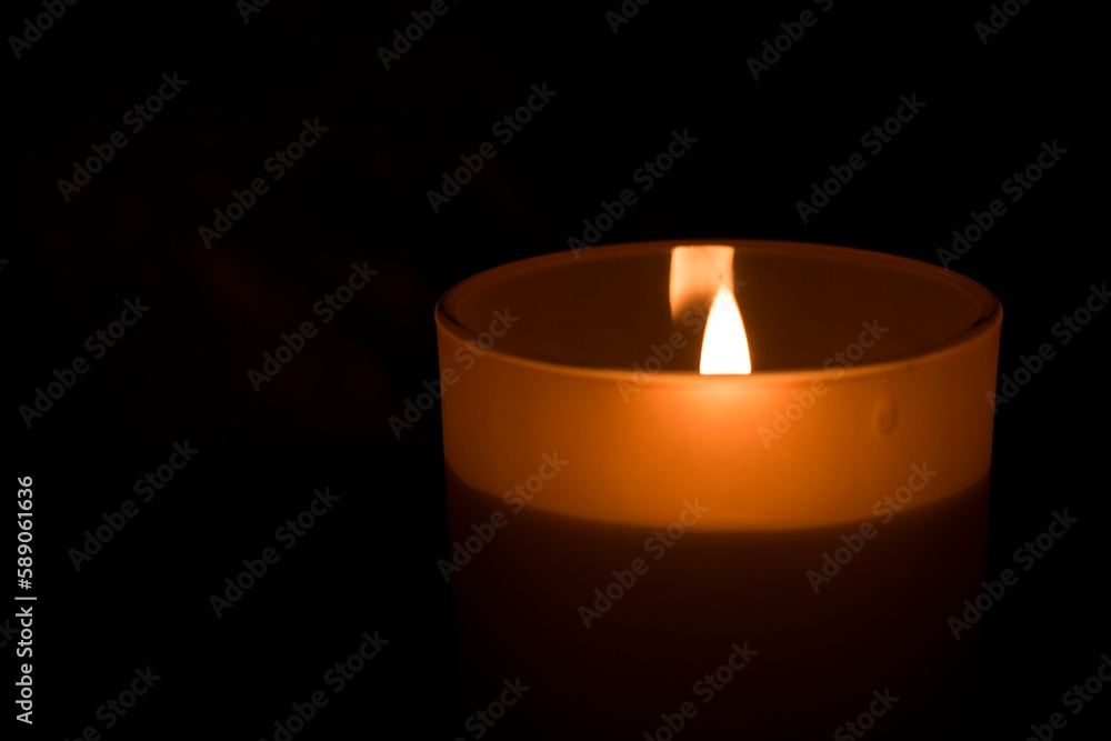 Candle lights on the dark background, romantic Candle lights on the dark background, romantic