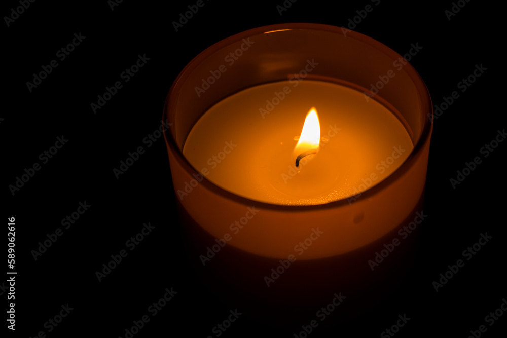 Candle lights on the dark background, romantic Candle lights on the dark background, romantic
