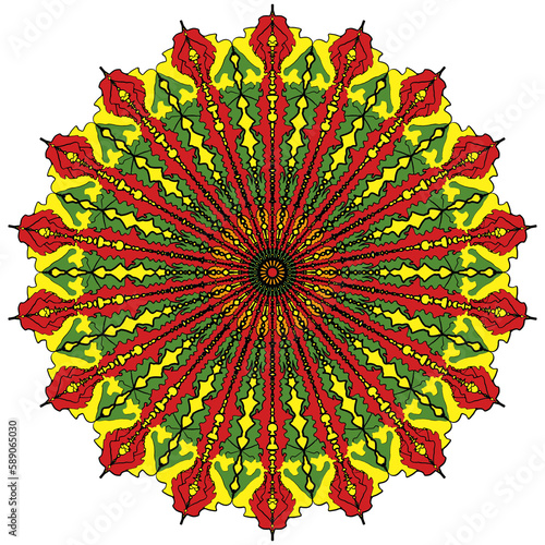 Mandala spiritual symbol isolated on white background. Indian ornament. Elements for design greeting card, invitation, tattoo, yoga and spa symbol stock 