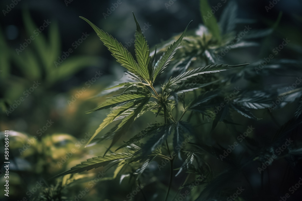 Hemp leaves super macro photography Hemp leaves super macro photography